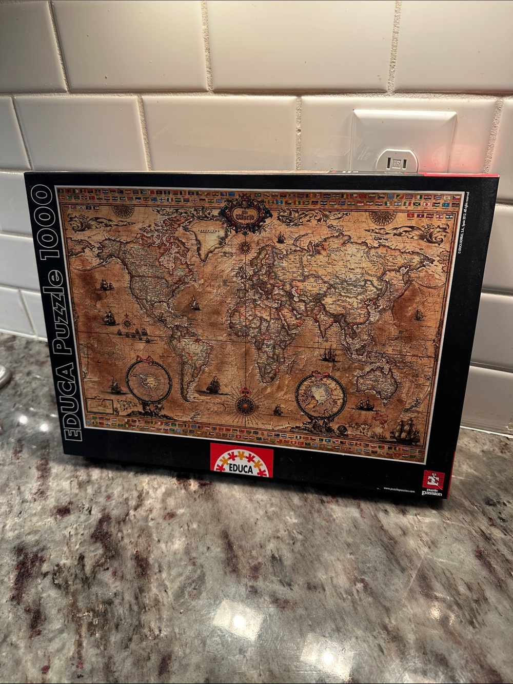 EDUCA 1000-Piece World Map Puzzle
